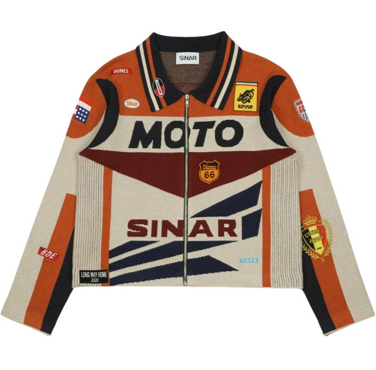 Custom Logo Men’s Vintage Racing Sweater