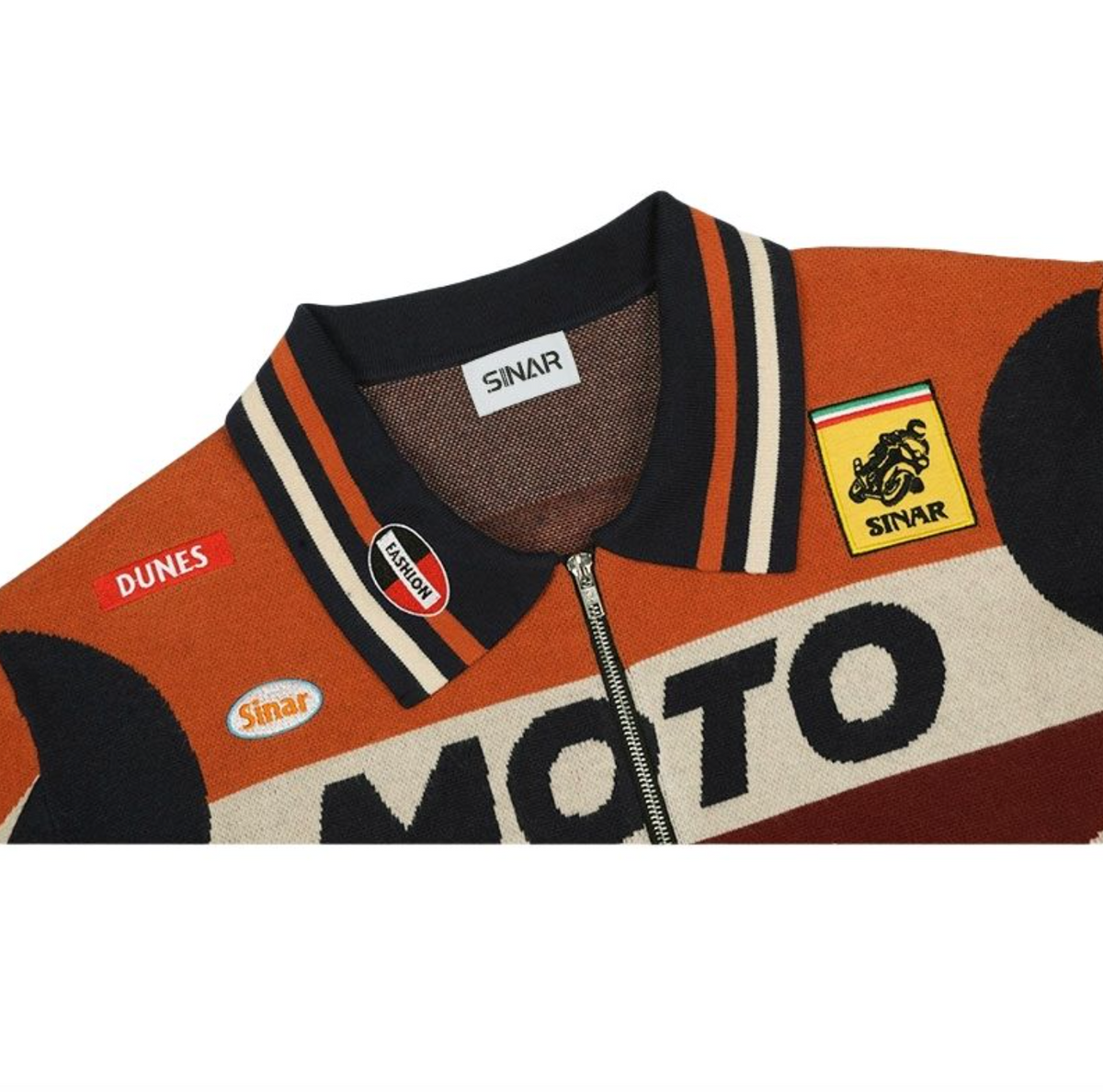 Custom Logo Men’s Vintage Racing Sweater
