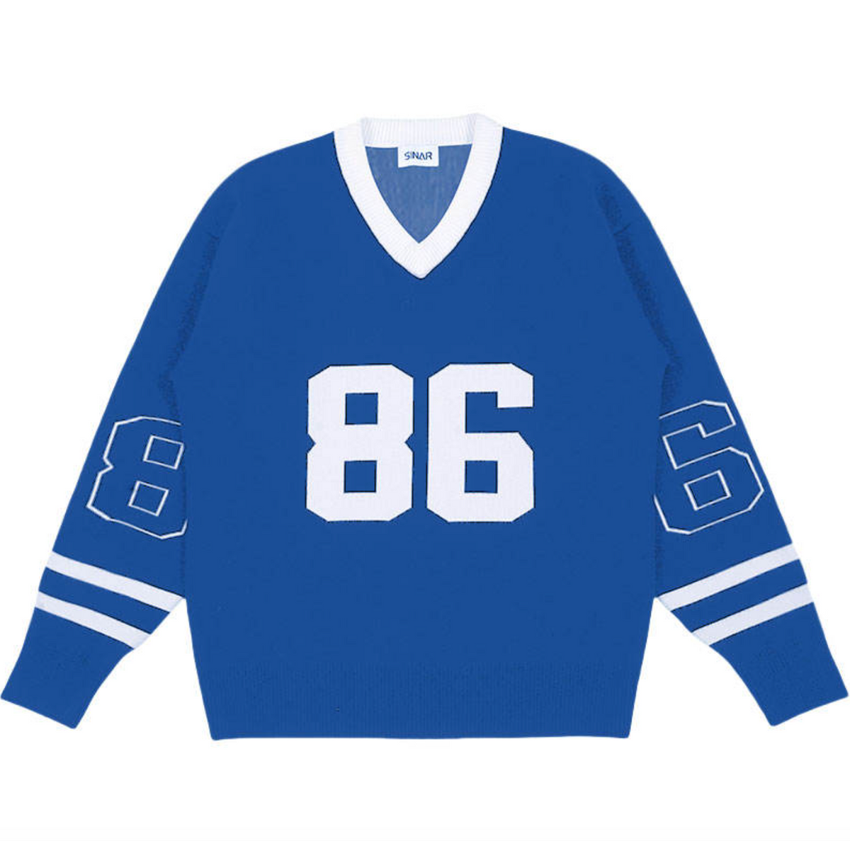 Custom Logo Men’s V-Neck Football Sweater