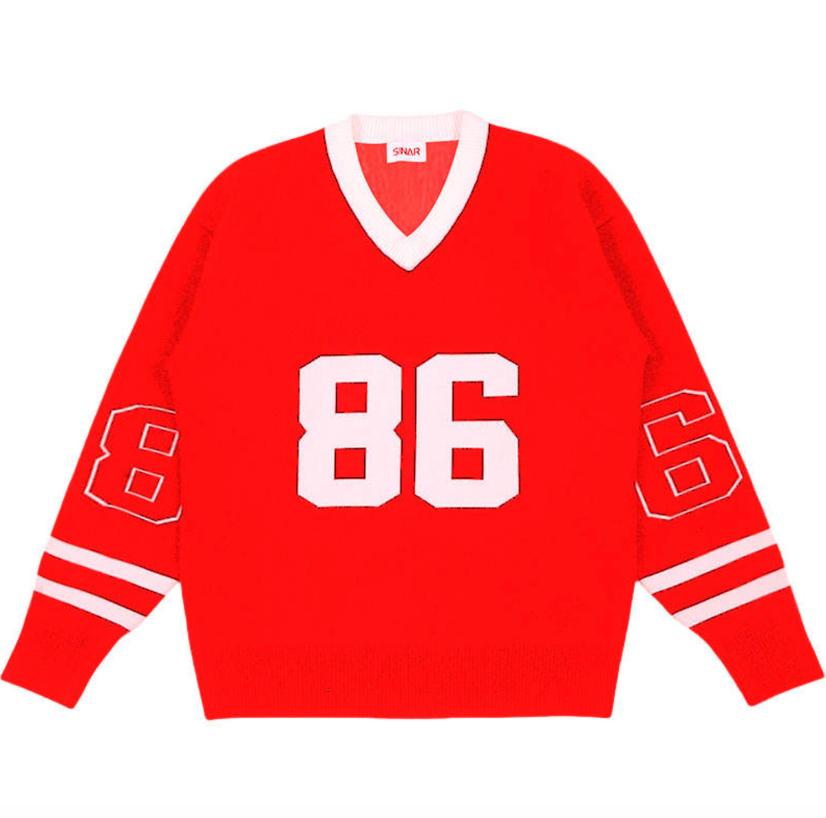 Custom Logo Men’s V-Neck Football Sweater