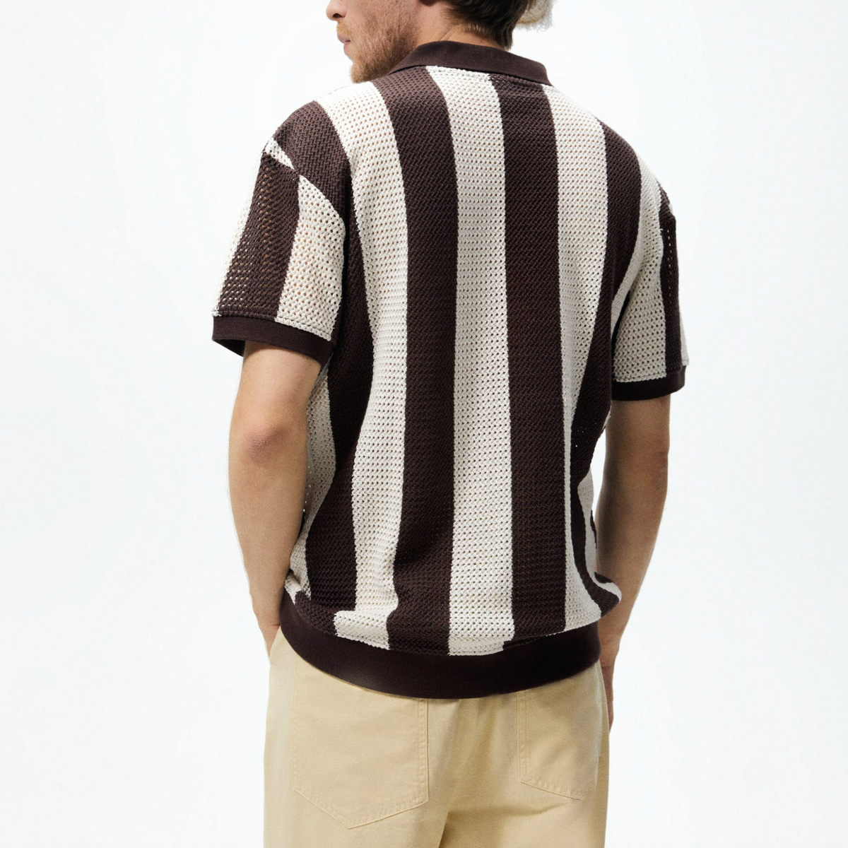 Custom OEM/ODM Men’s Hollow-Out Knit Sweater