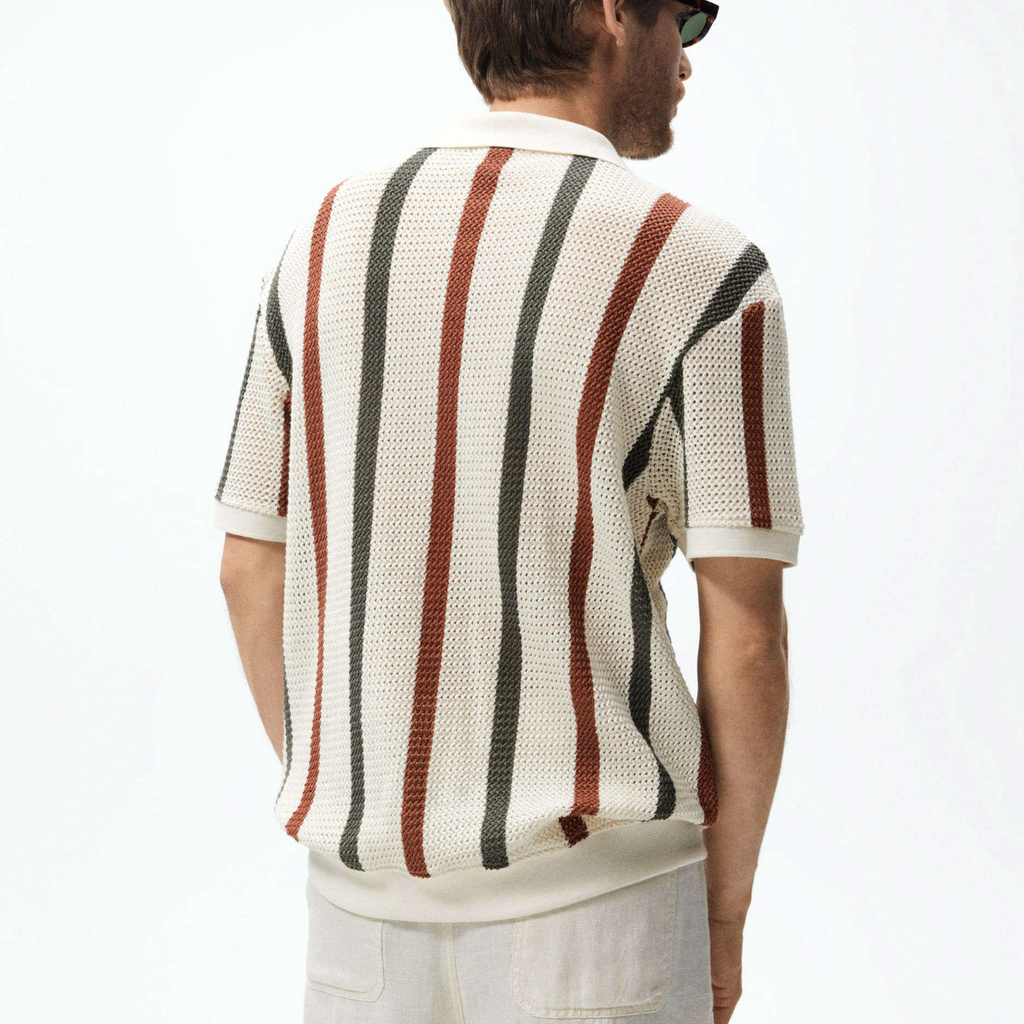 Custom OEM/ODM Men’s Hollow-Out Knit Sweater