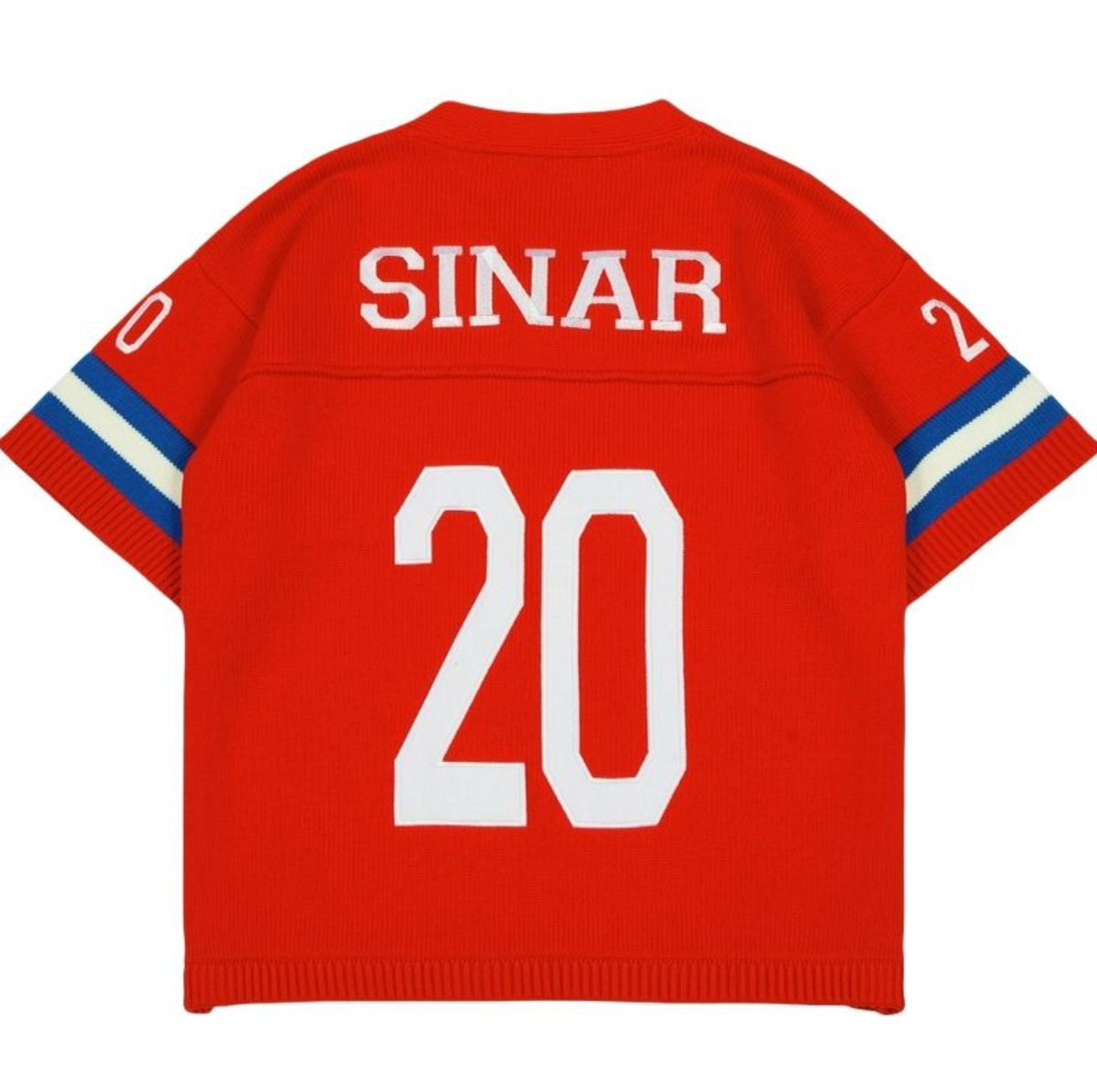Custom LOGO Men Sweater OEM Short Sleeve Casual Knitwear Pullover Football Jumper Polo Shirts Knit Top Knitted Jersey Sweater