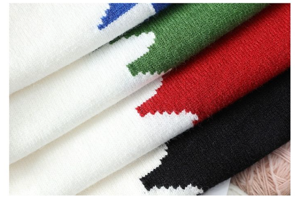 Custom Logo Men’s Jacquard Knit Sweater