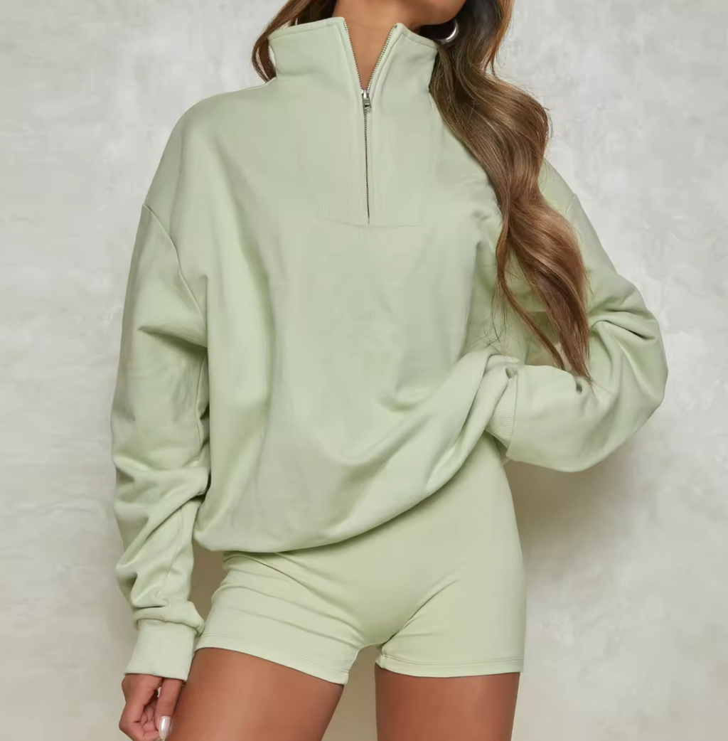 Women’s Oversized Quarter-Zip Hoodie