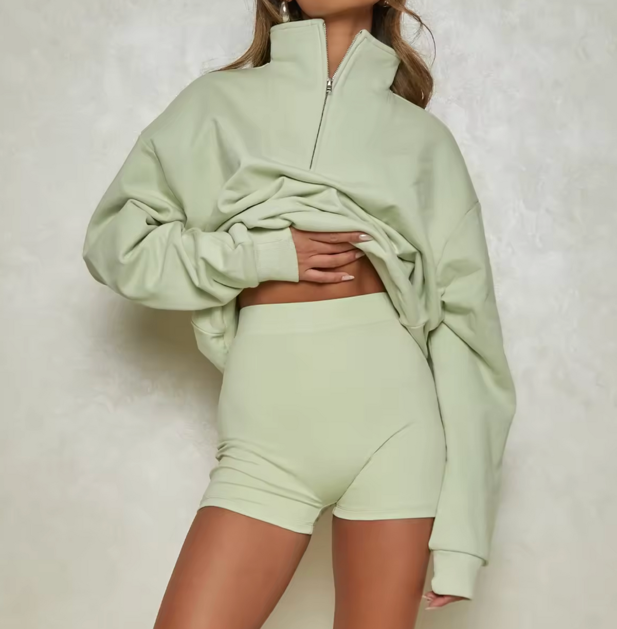 Women’s Oversized Quarter-Zip Hoodie